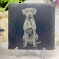 Rhodesian Ridgeback Slate Coaster | Ridgeback Dog Gift | Engraved Dog Coaster | Pet Lover Gift | Natural Stone