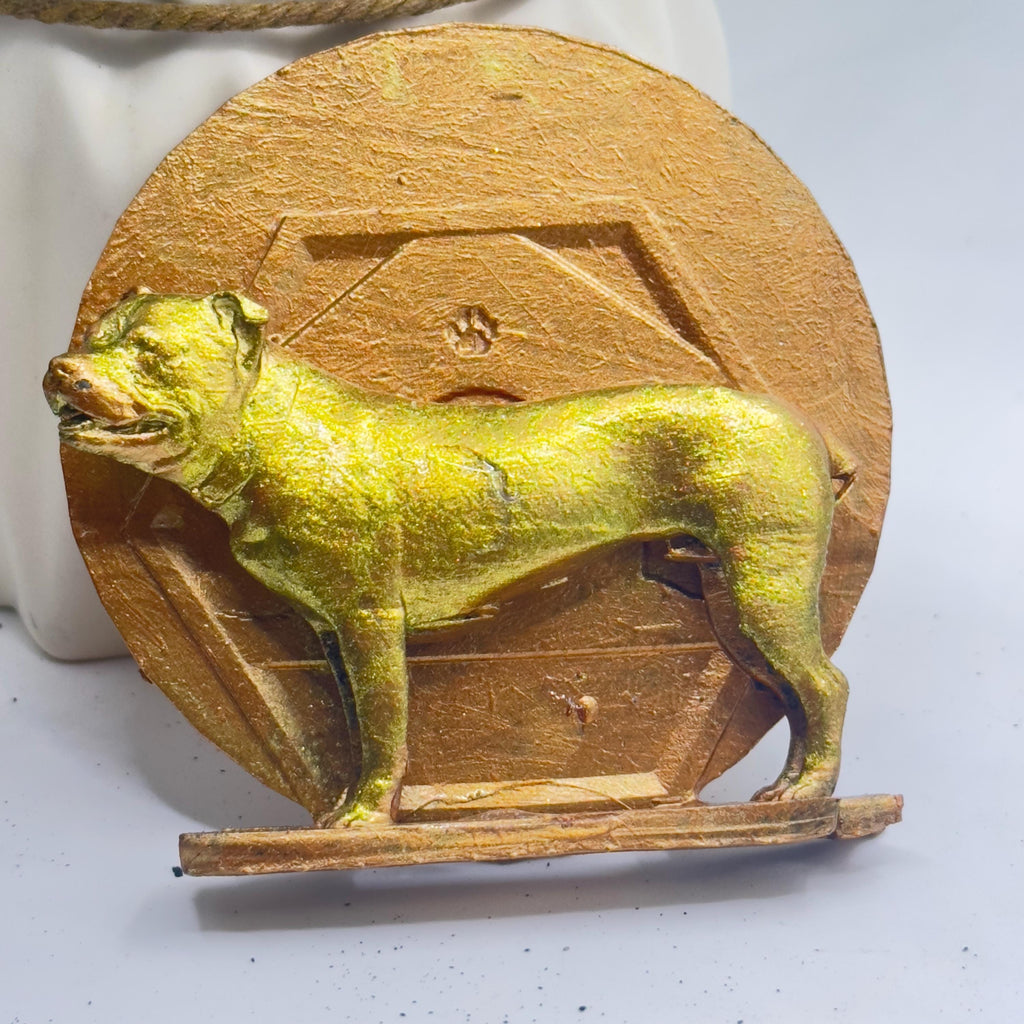 Staffordshire Bull Terrier Resin Model – Handcrafted Dog Sculpture