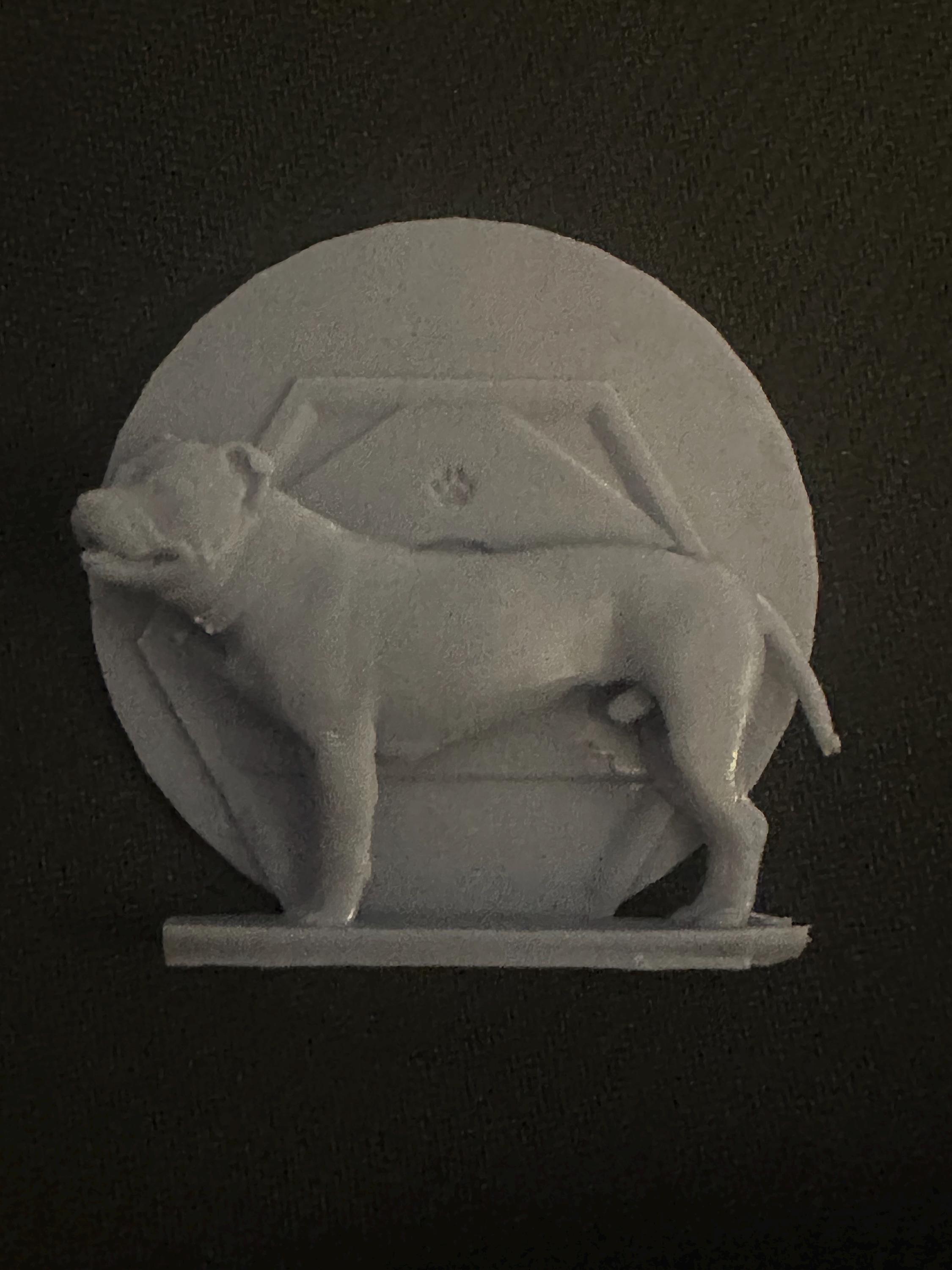 Staffordshire Bull Terrier Resin Model – Handcrafted Dog Sculpture