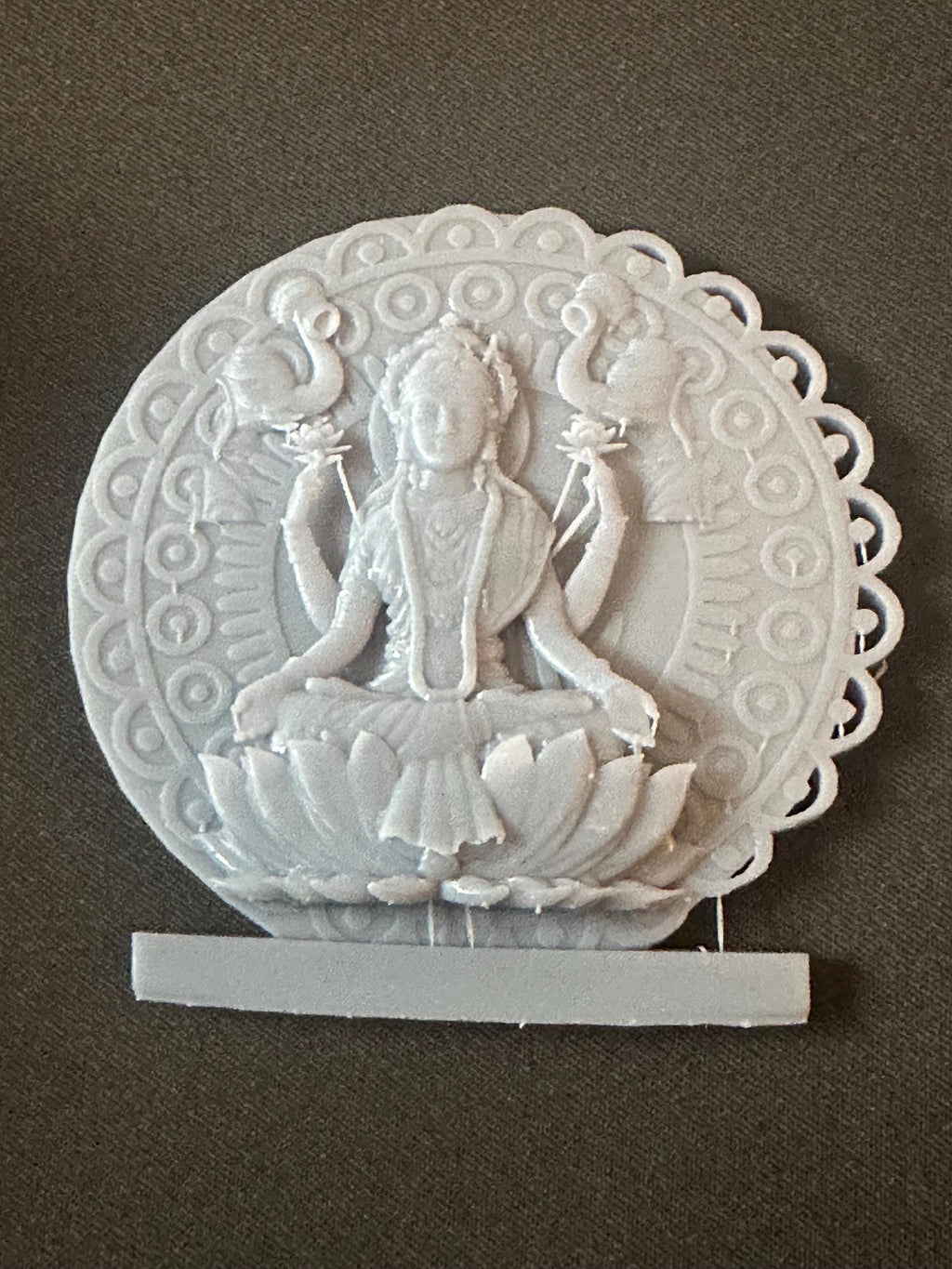 Handmade Goddess Lakshmi with Lord Vishnu 3D Resin Sculpture – Symbol of Prosperity, Wealth & Harmony