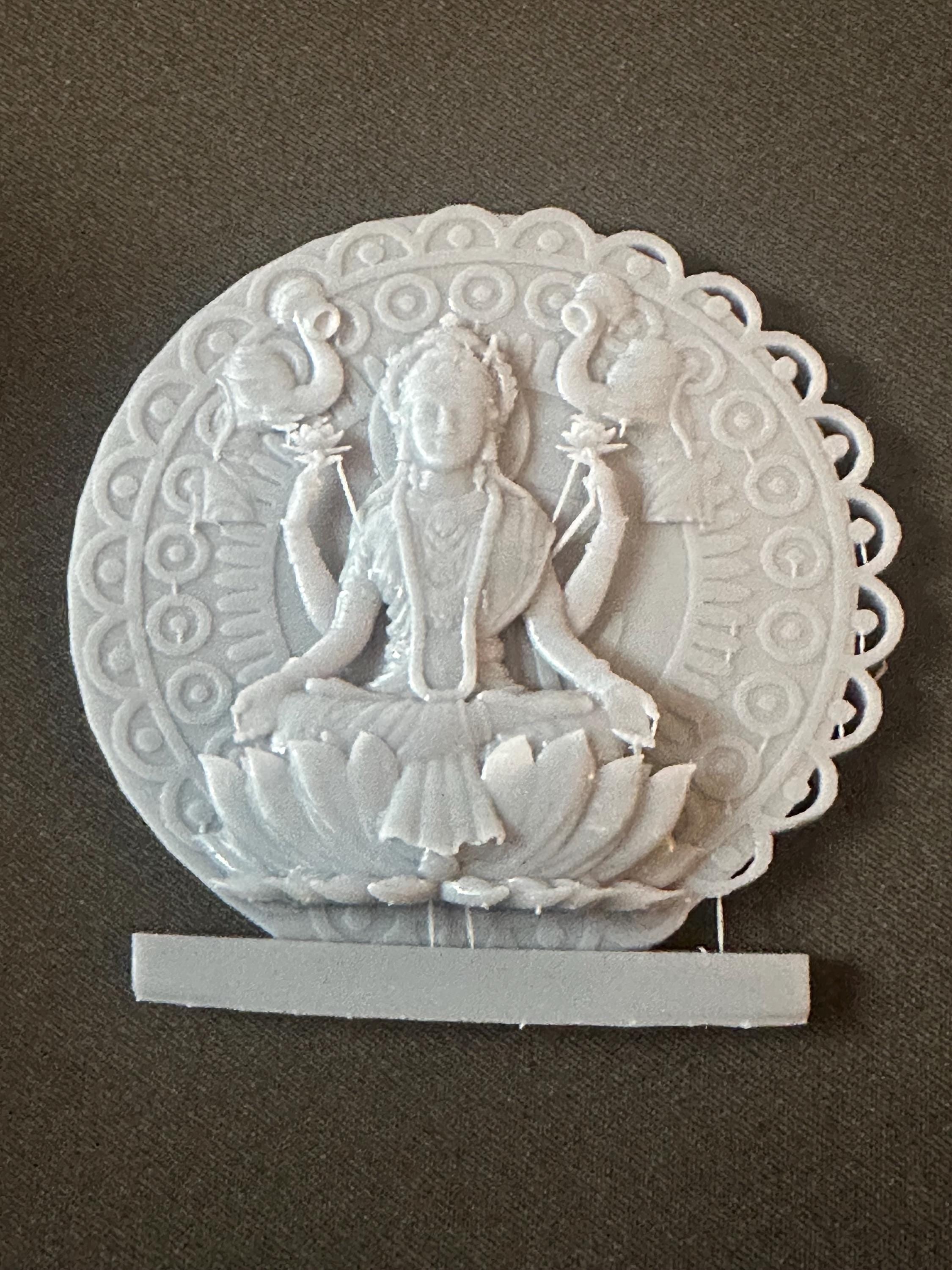Handmade Goddess Lakshmi with Lord Vishnu 3D Resin Sculpture – Symbol of Prosperity, Wealth & Harmony