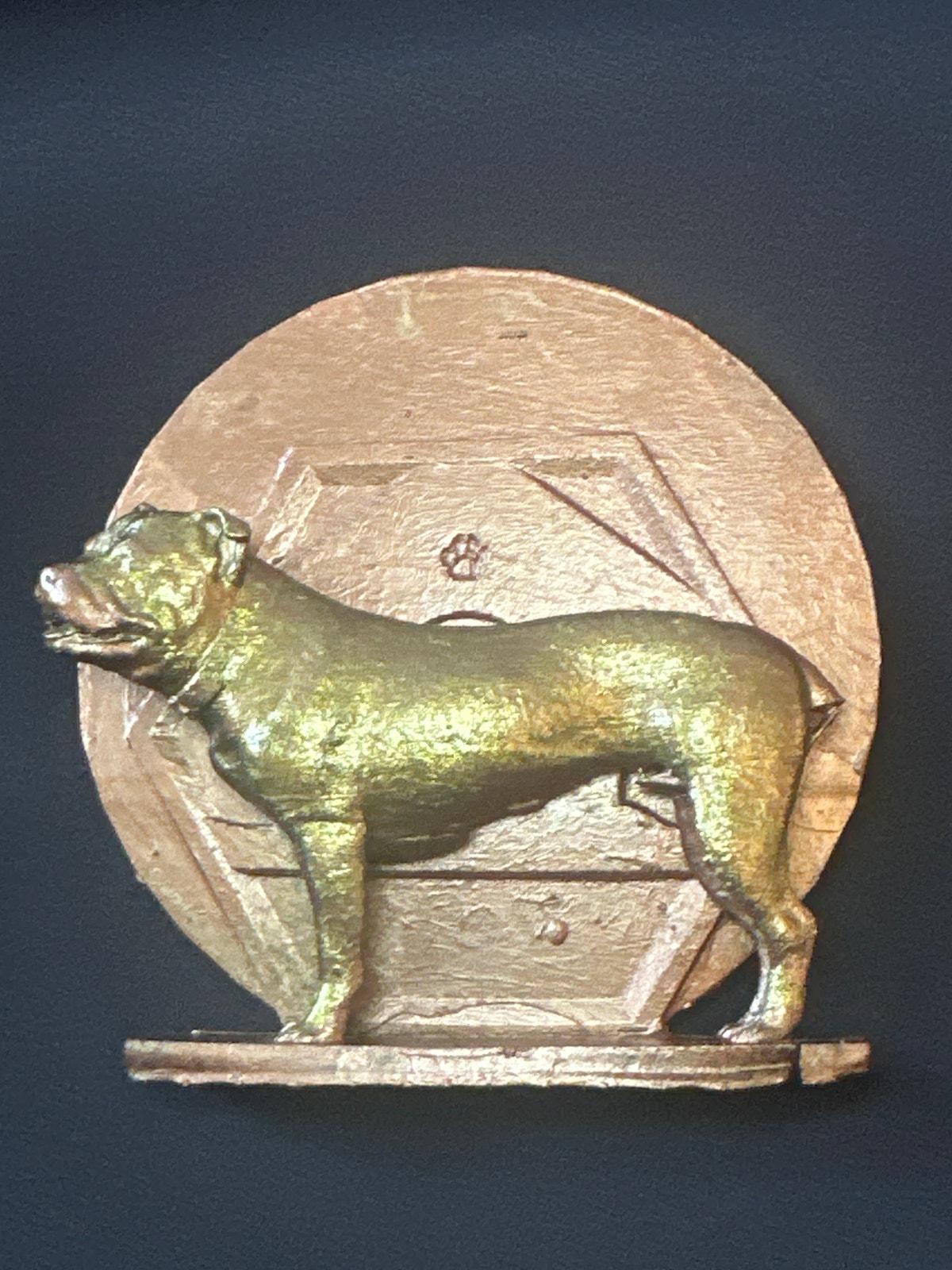 Staffordshire Bull Terrier Resin Model – Handcrafted Dog Sculpture