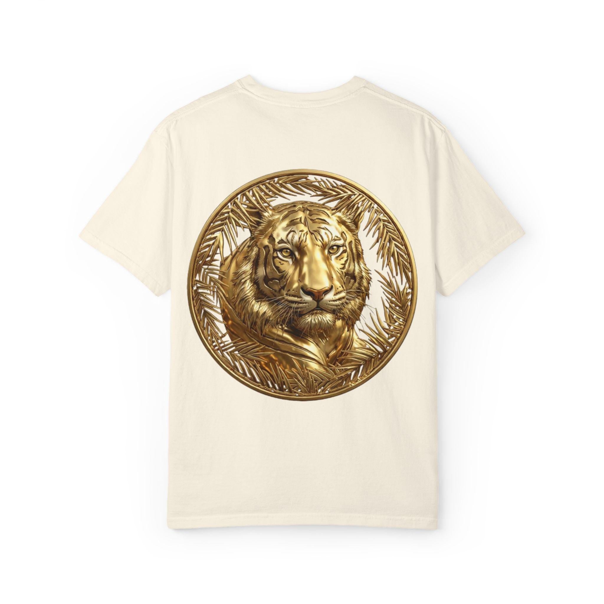 Tiger Face Profile Artwork Powerful Wild Predator Portrait with Fierce Detail and Natural Beauty