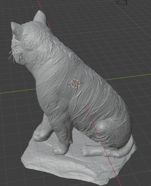 Tiger Sitting Sculpture Digital Download | Wildlife Tiger Art | 20cm Tiger Model | Instant Download