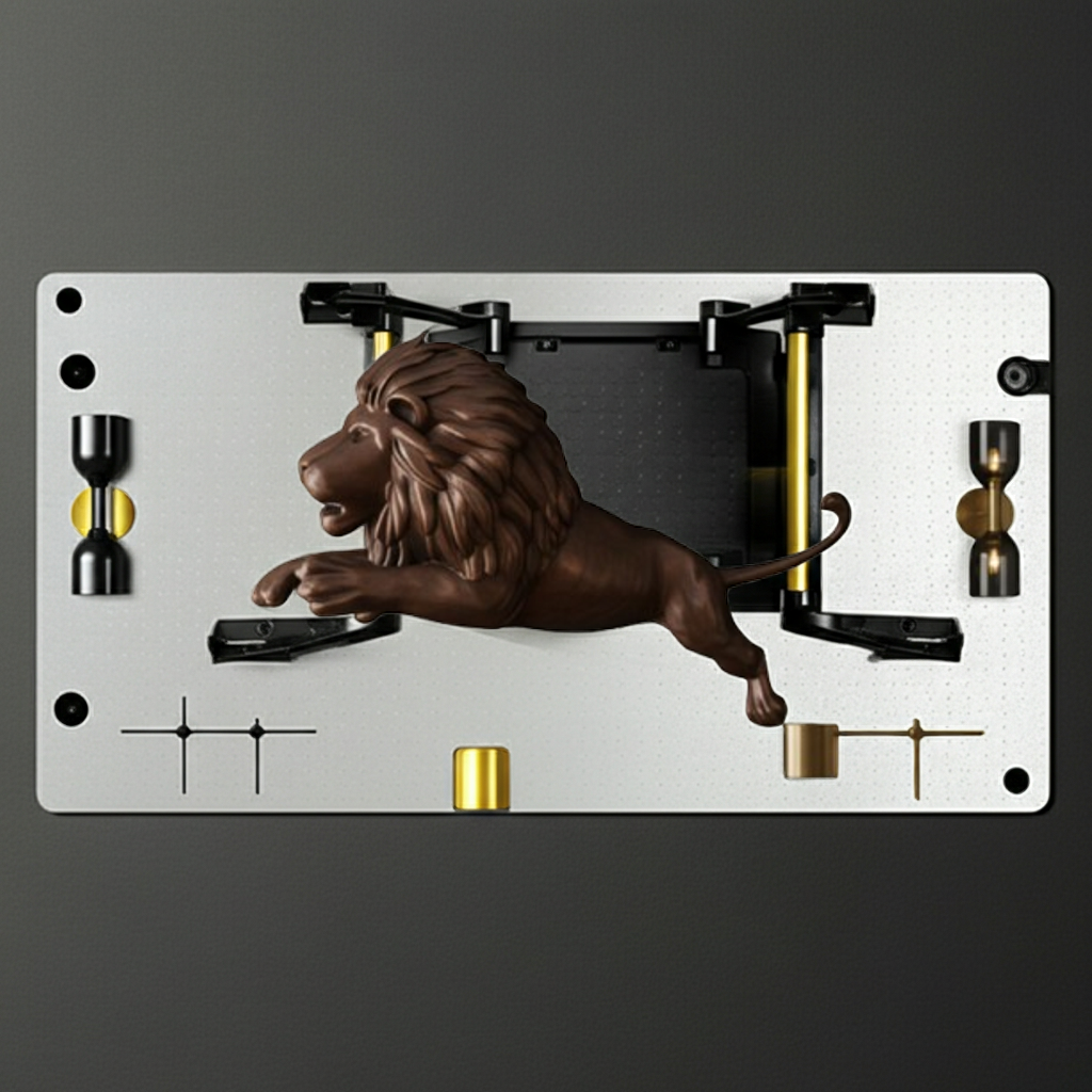 Lion Wall Sculpture 250mm | 3D Printed PLA Wall Art | Luxury Lion Decor | Modern Animal Wall Mount | Office & Living Room Statement Piece