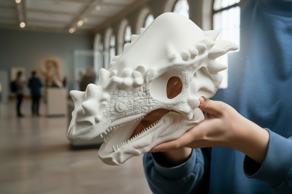 Pachycephalosaurus Skull 250mm | 3D Printed Dinosaur Skull Replica | Collectible Prehistoric Sculpture