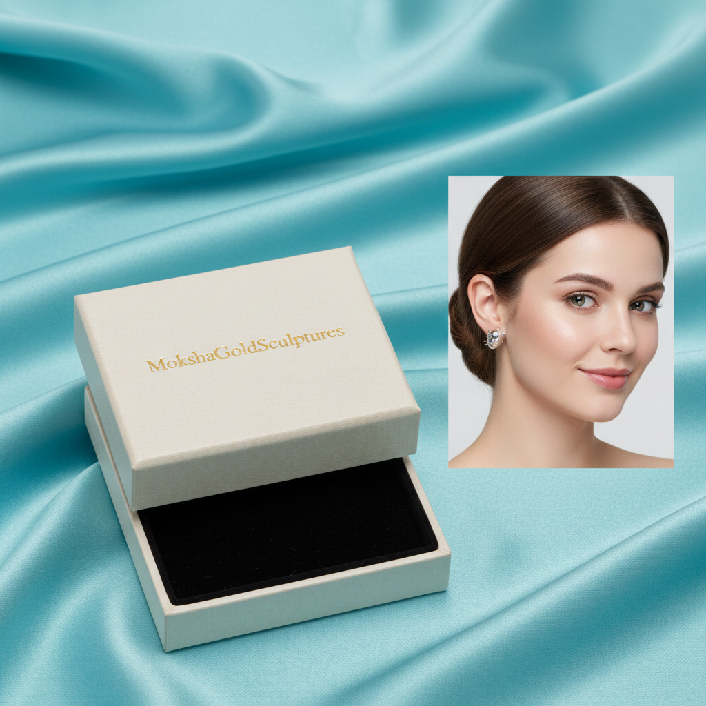 Ladybird Stud Earring – 8mm Miniature Nature-Inspired Stud in Polished Silver / Polished Brass