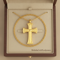 9K Gold Cross Pendant Necklace | Medieval Christian Cross | Faith Necklace | Religious Jewelry | Sacred Cross Pendant | Christian Gift