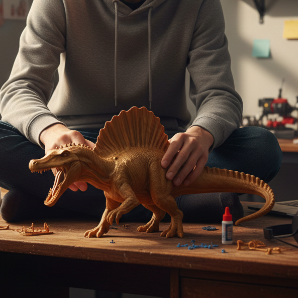 Spinosaurus 220mm | 3D Printed Dinosaur Sculpture | Collectible Prehistoric Model