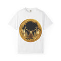 Red Deer Gold T-Shirt Majestic Stag Wildlife Design in Luxury Gold Print